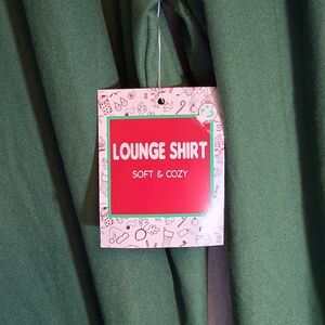 Green Lounge Shirt - Soft & Cozy New M 26-0549